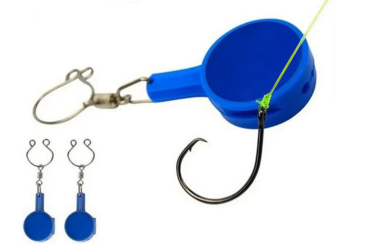 4pcs Fishing Knot Tying Tool with Hook Storage Line Cutter Quick Knot Tier