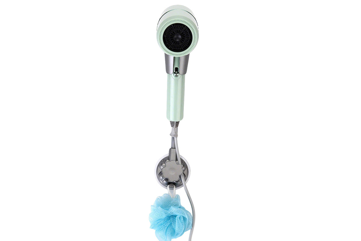 2Pcs Suction Cup Wall Mount Hair Dryer Holders