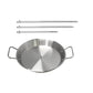 2Pcs Stainless Steel Removable BBQ Vertical Skewer with Hanger and Base