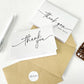 40 Thank You Cards with 40 Envelopes and 42 Stickers for Weddings Graduation