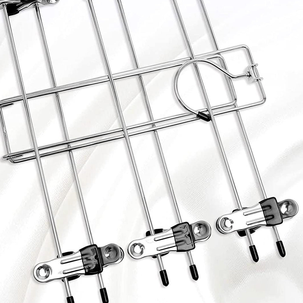 Space Saving Hanging Pants Organizer with 12 Clips and 360 Degrees Swivel Hook
