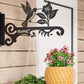 Decorative Wall Hook Heavy Duty Metal Hanger for Plants Bird Feeders Wind Chimes