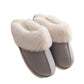 Womens Slippers with Plush Lining and Anti-Slip Memory Foam Sole-Grey