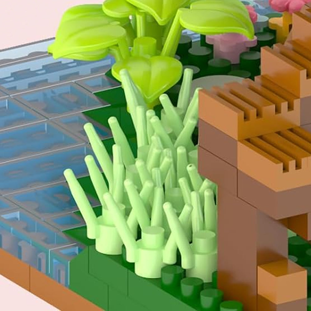 Cherry Blossom Tree Building Blocks Set Toys
