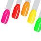 100 PCS Clear Nail Swatch Sticks with Ring Nail Art Swatch Set for Polish Display