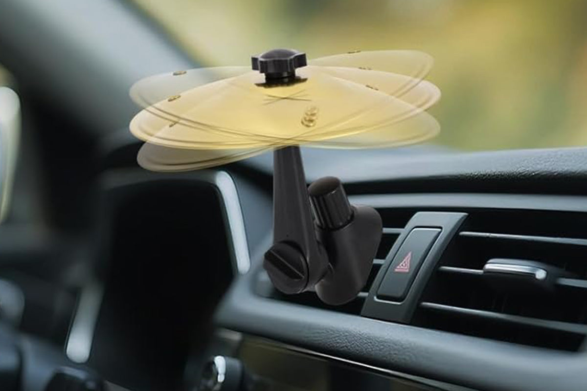 Car Air Vent Mini Drum Cymbal Set with Drum Stick Musical Gadget for Drummers