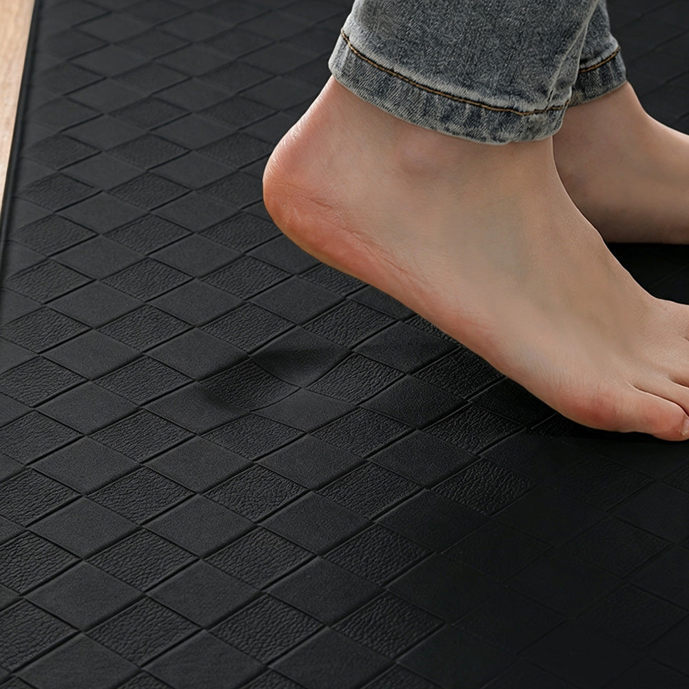 Kitchen Mat Waterproof Floor Mat for Standing Areas-Black