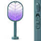 2 In 1 Electric USB Rechargeable Fly Swatter Mosquito Killer Racket