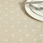 Daisy Floral Lace Tablecloth Poly Cotton Blend for Dining Table Garden Party