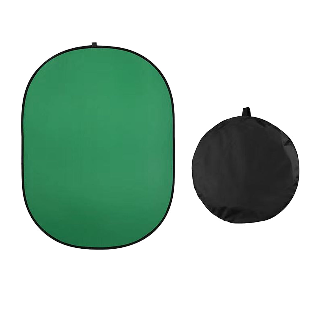 2-in-1 Collapsible Pop-Up Chroma Key Background Board-Blue ang Green