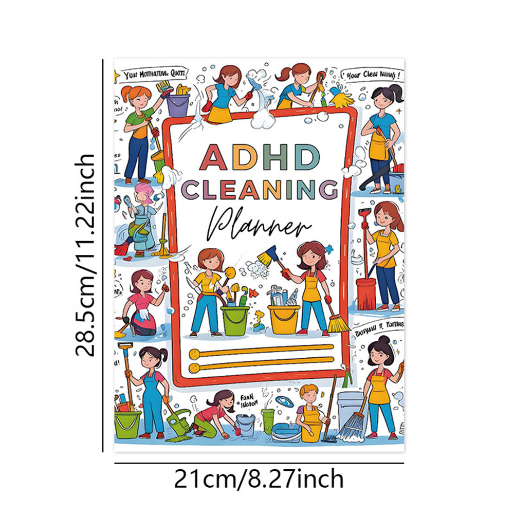 Household Cleaning Schedule Planner and Checklist Notebook