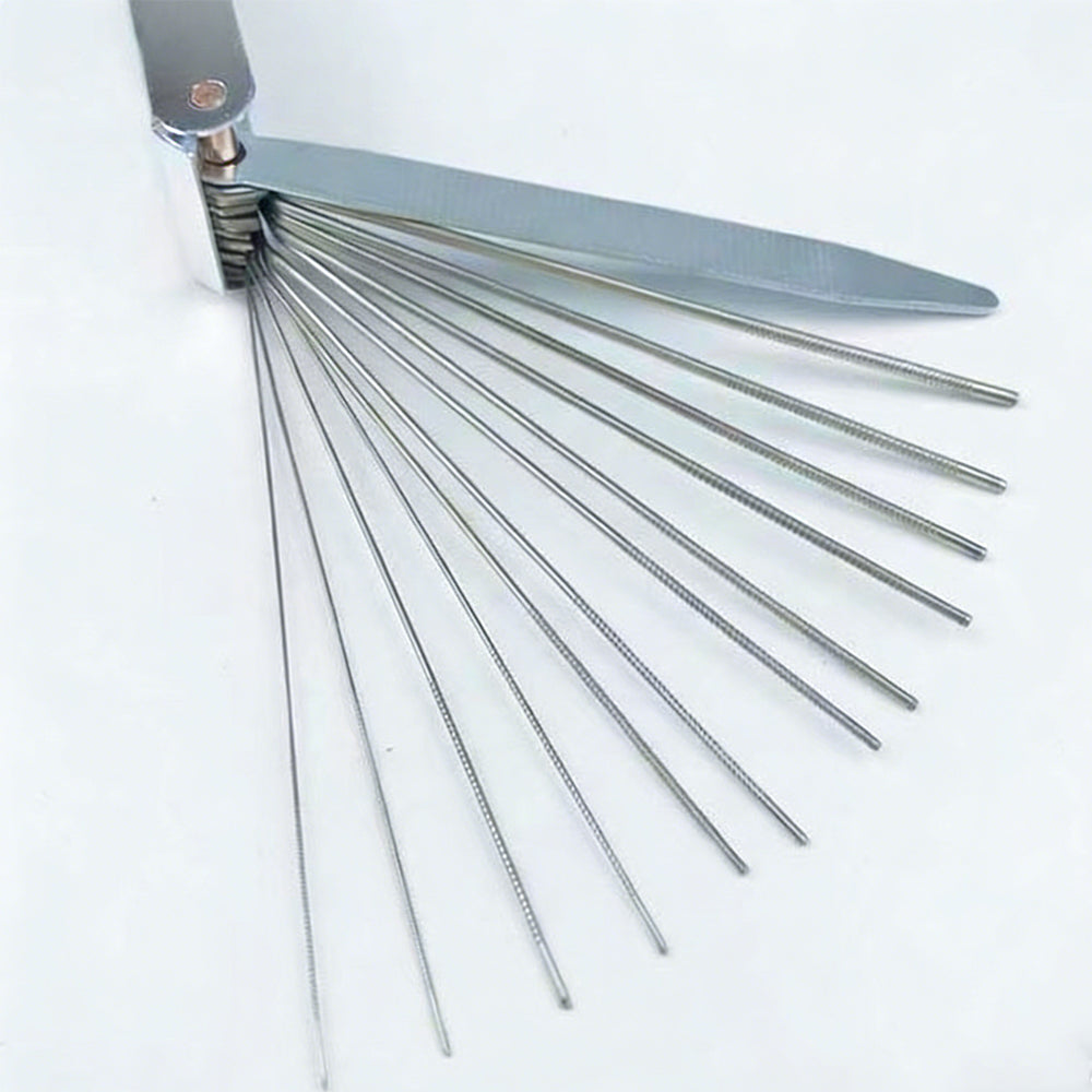 Torch Tip Cleaners Cleaning Tool Set 12 Pieces Case with File Welding Cutting