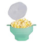 Microwave Popcorn Popper Silicone Popcorn Bowl With Lid