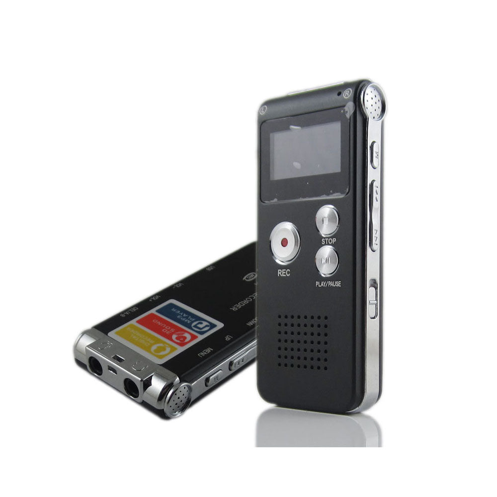 8GB Digital Voice Recorder USB Rechargeable Dictaphone with Playback for Lectures