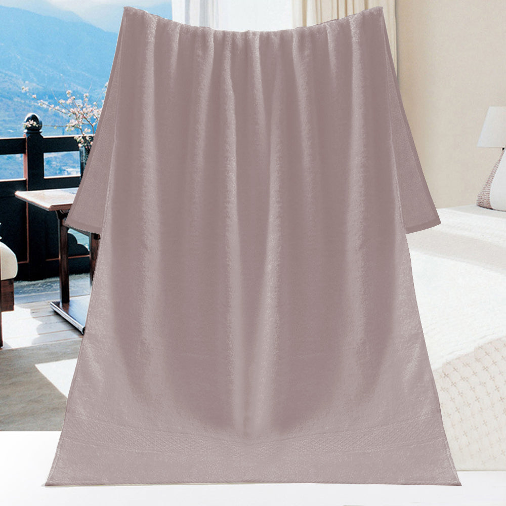 6-Piece Set Pure Cotton Soft Absorbent Bath Towels for Bathroom