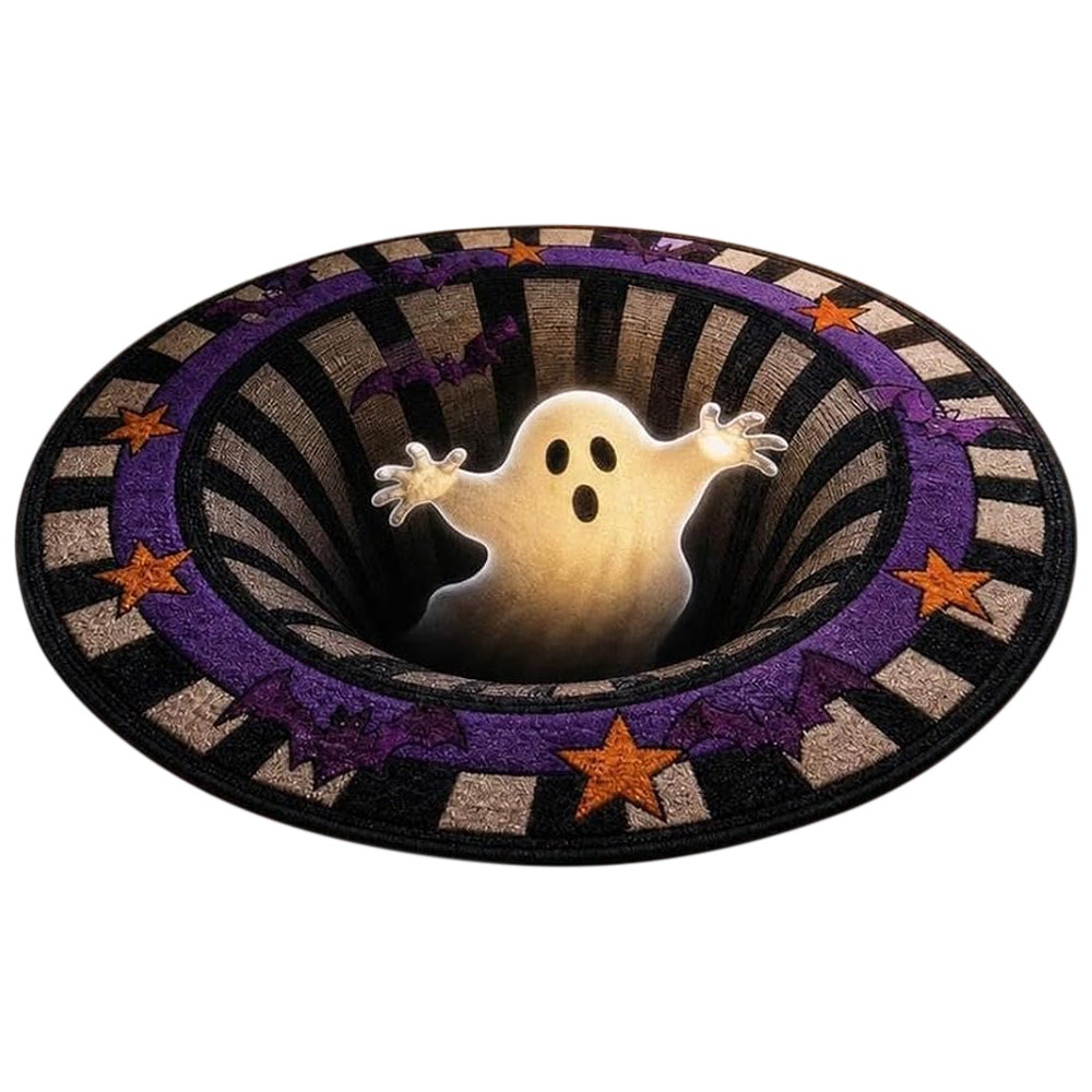 3D Round Non Slip Soft Halloween Rug for Living Room Bedroom-Style 3