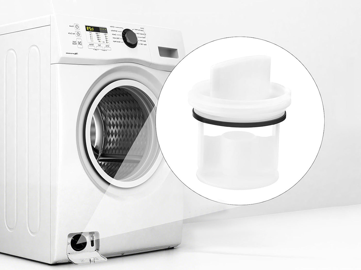 2 X Washing Machine Filter Plug Cap Washing Machine Pump Drain Plug for Drum Washer