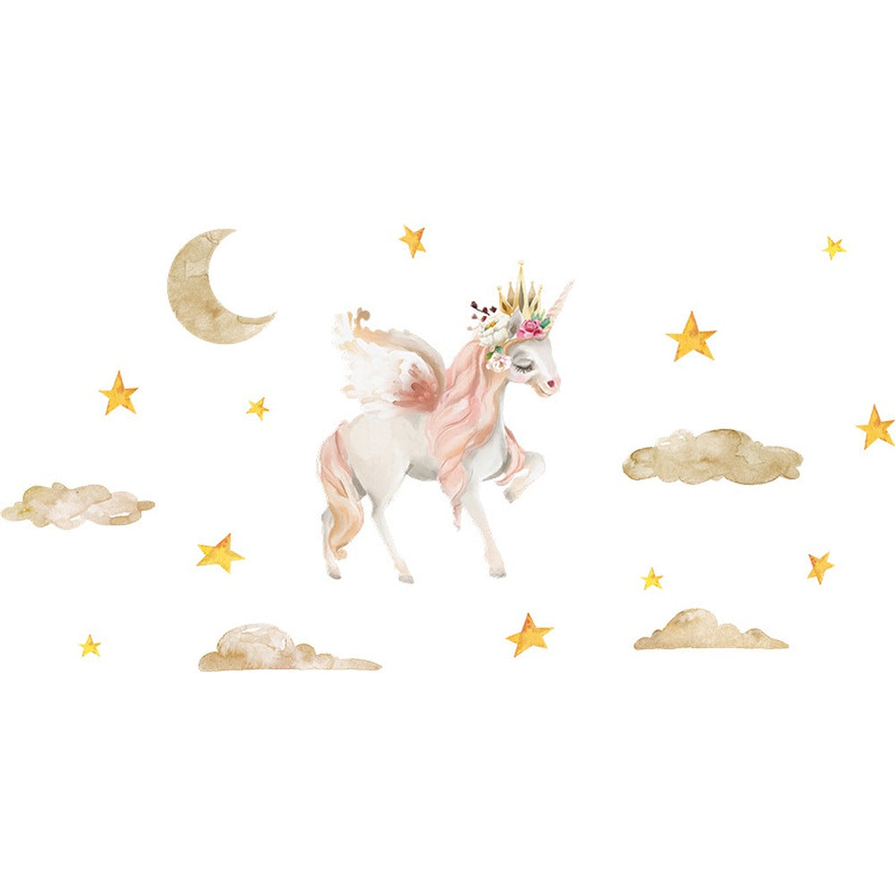 Unicorn Nursery Wall Sticker Decal Room Removable PVC Wall Art