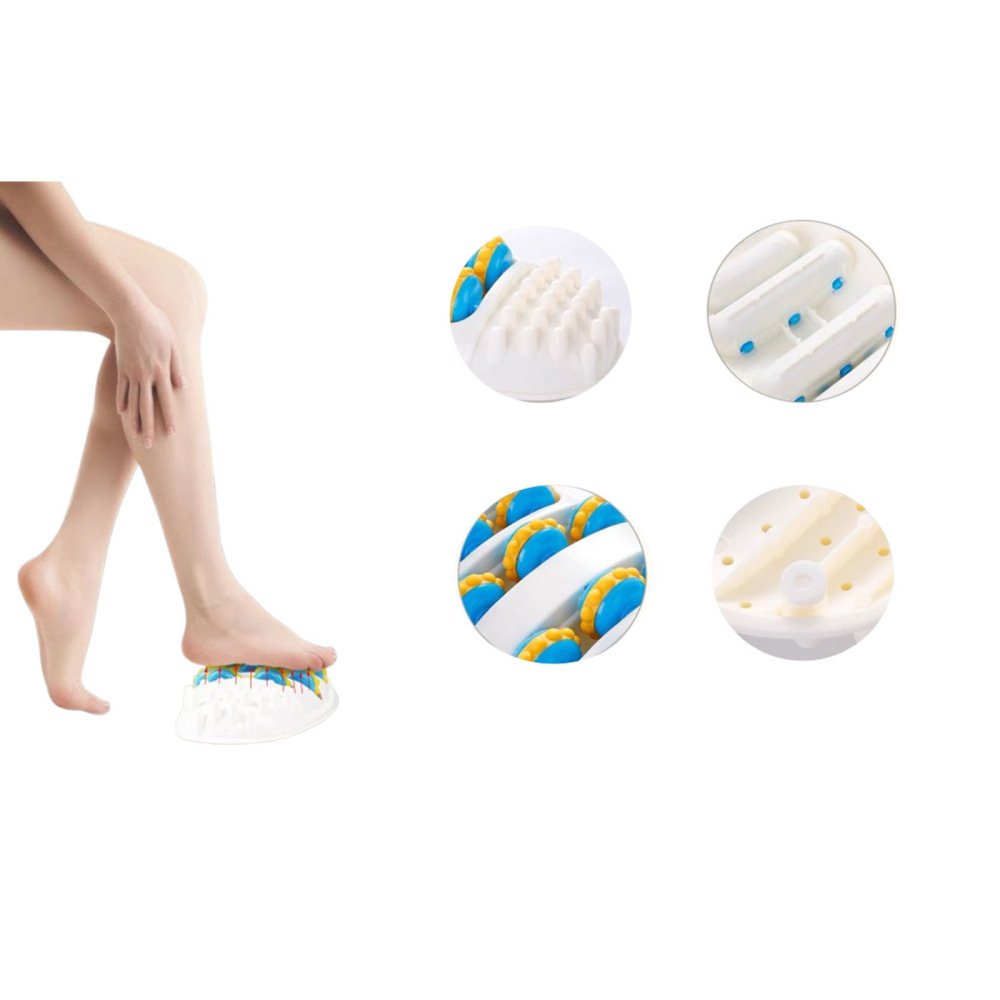2Pcs Elliptical Foot Massagers Roller Press Foot Finger Press Plates