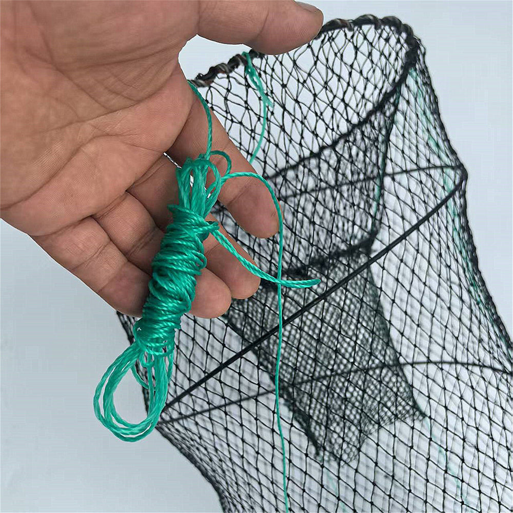 Fishing Bait Trap with Pull Rope Collapsible Fish Net for Ponds Lakes