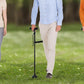Walking Cane with LED Light Alarm Adjustable Dual Handles for Seniors and Adults
