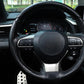 3 Piece Carbon Fiber Steering Wheel Cover Non-Slip Grip Protector
