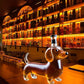 Novelty Dachshund Dog Shape Whiskey Bottle Glass Tumbler Wine Container