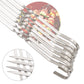 50Pcs 30cm Flat Long Stainless Steel Skewers for Grilling