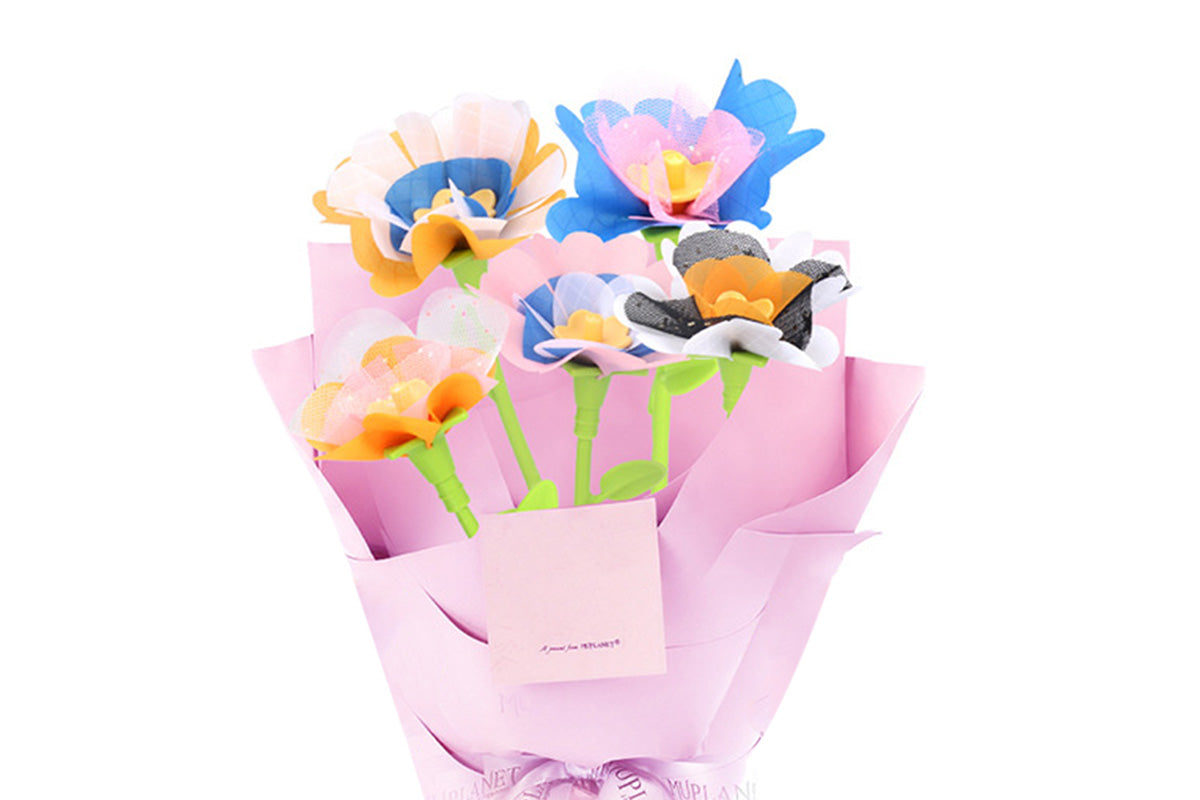 Fabric Flower Bouquet DIY Arts and Crafts Kit Toys for Girls