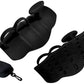 Anti-Slip Workout Grips Ergonomic Silicone Hand Guard Grips for Palm Protection-Black