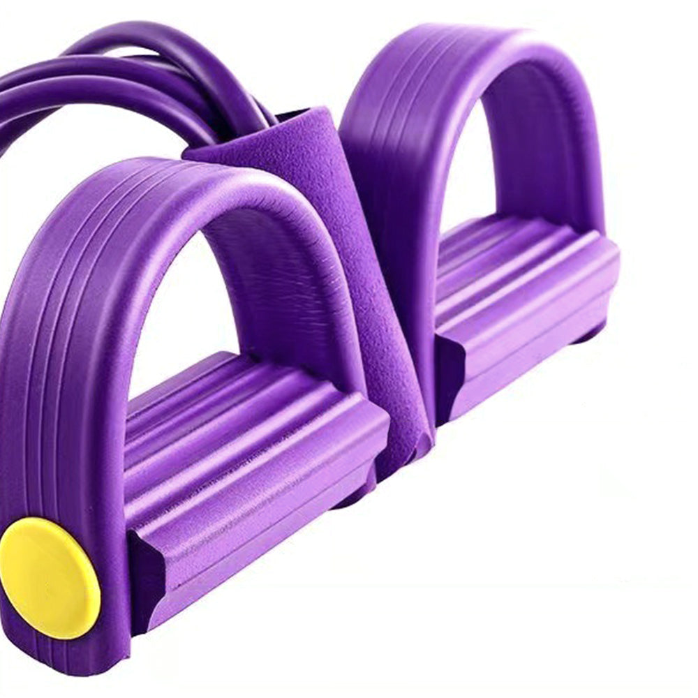 Foot Leg Pedal Resistance Band Puller Rope 6 Tube Pedal Ankle Exercise