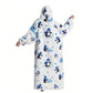 Extra Long Hoodie Wearable Blanket With Big Pocket for Adults
