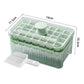 56 Grid Plastic Ice Tray Mold with Scoop Ice Cube Maker Storage Container Box