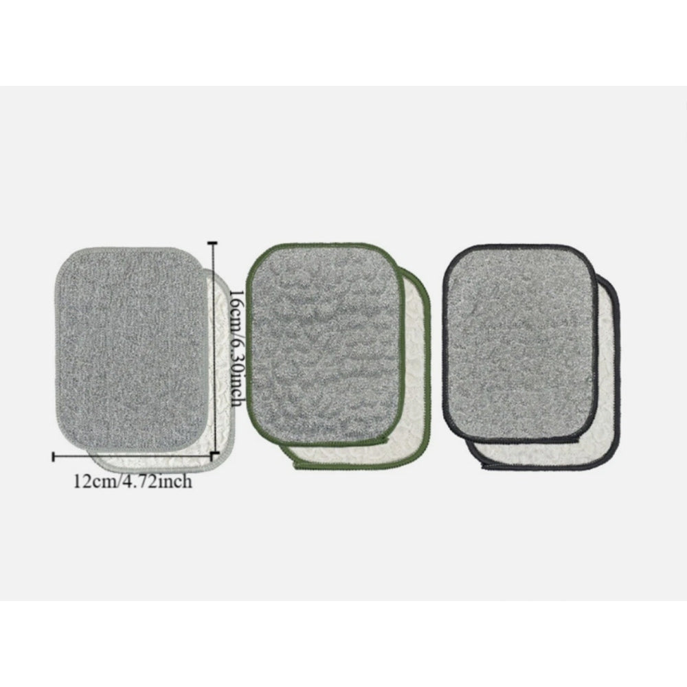 10pcs Double-Sided Microfibre Dishwashing Cloths