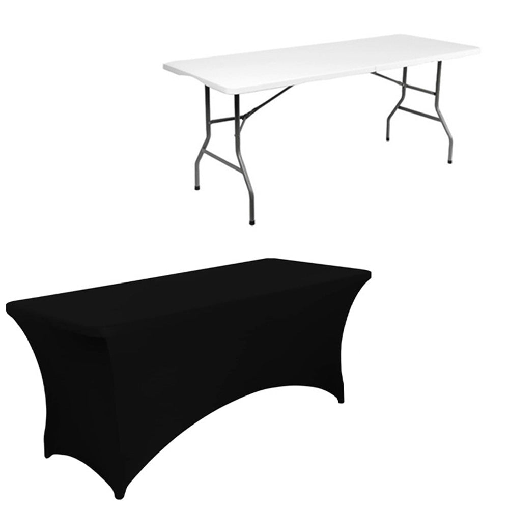 Spandex Fitted Tablecloth Rectangular Stretch Table Cover for Wedding Party
