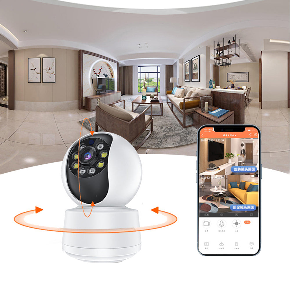 360 Degree Panoramic View Color Night Vision WiFi Surveillance Camera
