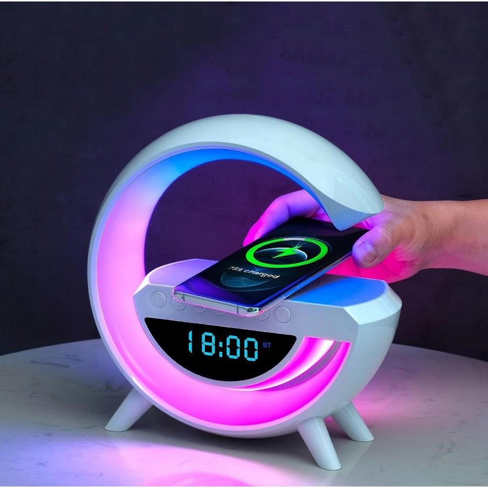 3 in 1 Night Light Bluetooth Speaker with USB Wireless Charger