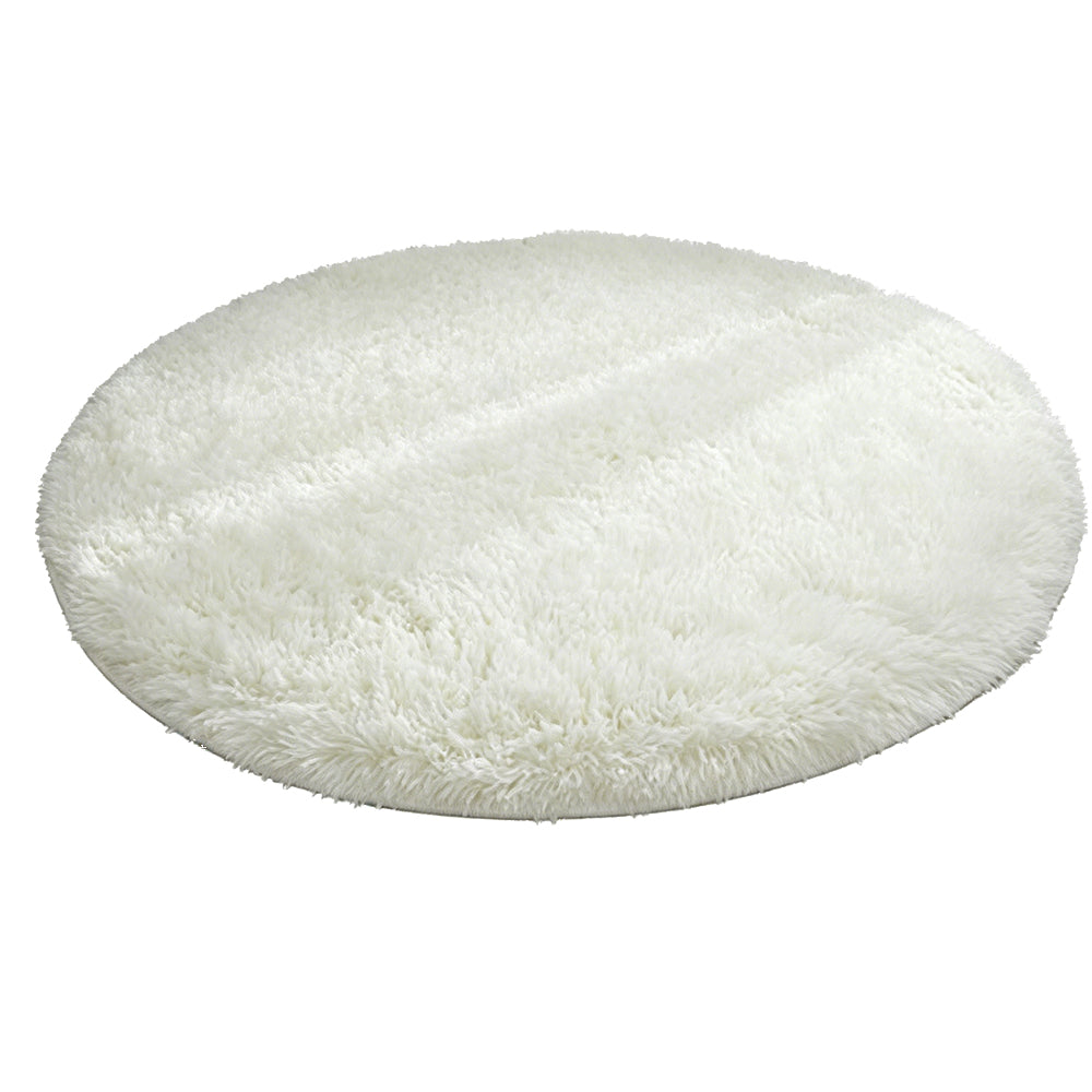 Round Fluffy Rug Plush Area Rug Soft Non Slip Carpet for Living Room Bedroom