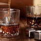 Whiskey Glass Set for Men Stainless Steel Tumblers with Whiskey Stones and Wooden Box