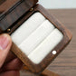 Double Holes Ring Storage Wooden Box for Jewelry Display