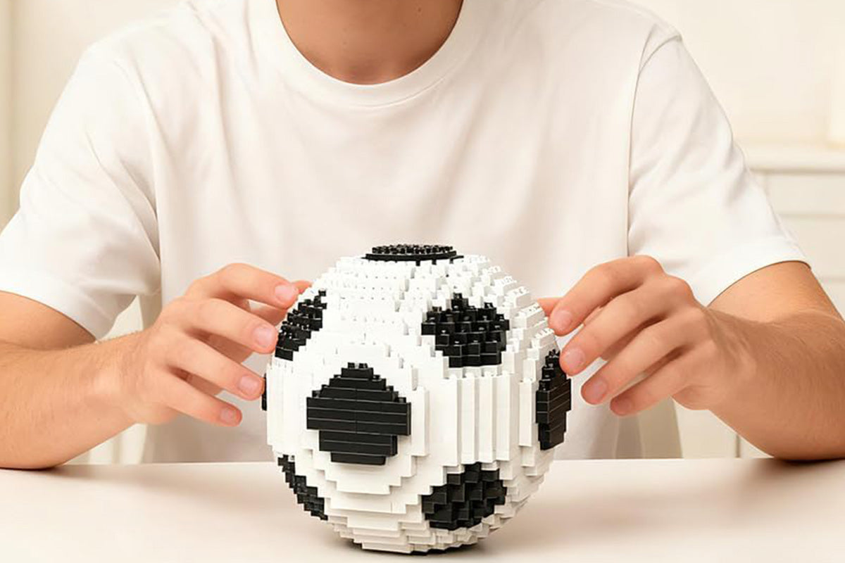 1000pcs Soccer Ball Building Blocks Football Building Blocks Toy Micro Mini Bricks Assembly Toy