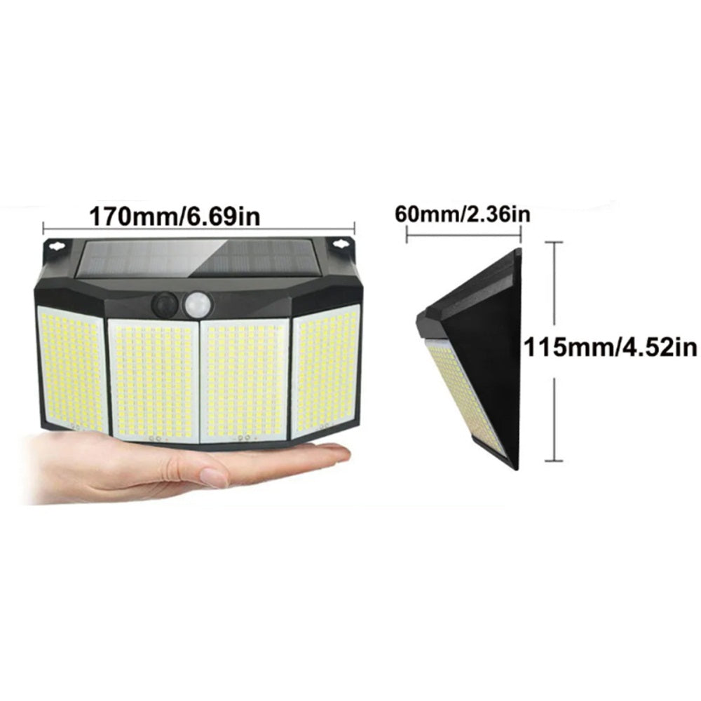 3 Mode 576 LED Solar Power Light Motion Sensor for Outdoor