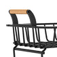 2-Tier Countertop Fruit Basket Rectangular Storage Stand for Kitchen