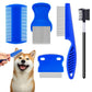 5Pcs Flea Lice Comb Set for Dogs and Cats Fine Tooth Grooming Brushes for Pet Hair Care