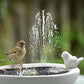 4W 3 Tiered Multifunctional Solar Bird Bath Fountain for Courtyard Patio Balcony