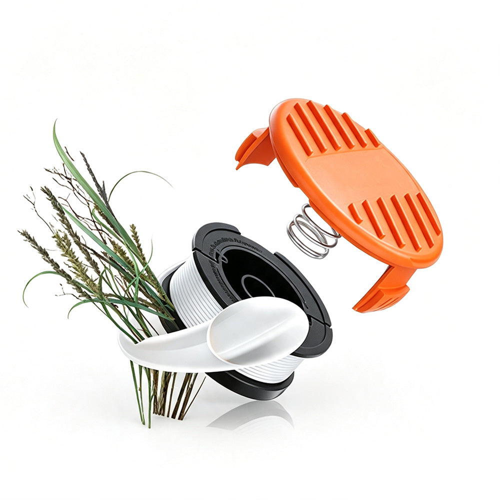 10 Piece Trimmer Spool Set Compatible with BLACK DECKER Series