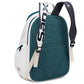 Sports Tennis Backpack PU Water-Resistant Badminton Racket Bag with Separate Shoe Compartment Rucksack for Gym Outdoor