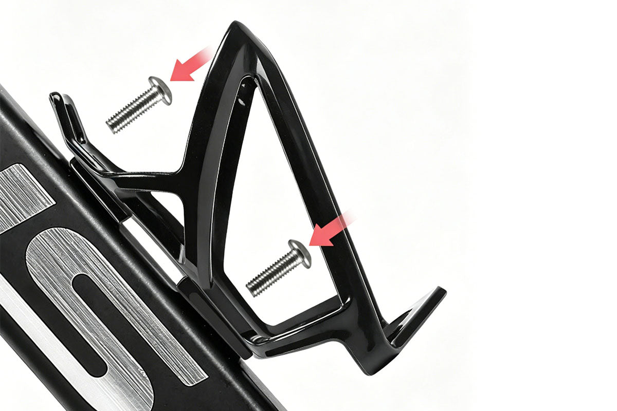 2 Bike Water Bottle Holders with 2 Pairs Anti-Rolling Cycling Reflective Pant Bands