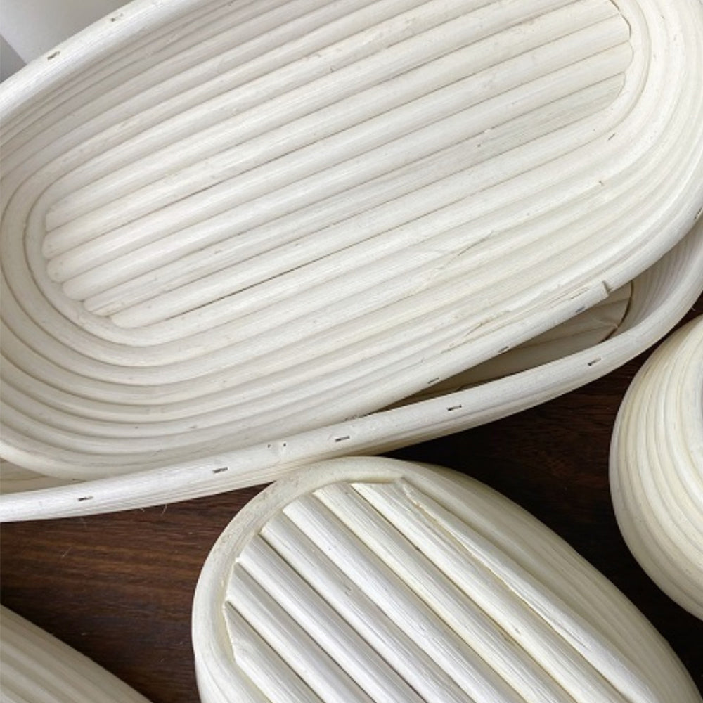 Oval Sourdough Banneton Bread Dough Proofing Basket with Liner