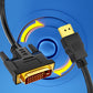 HDMI to DVI-D 24+1 Pin Digital Cable for HDTV, PS3, PS4, Xbox, TV